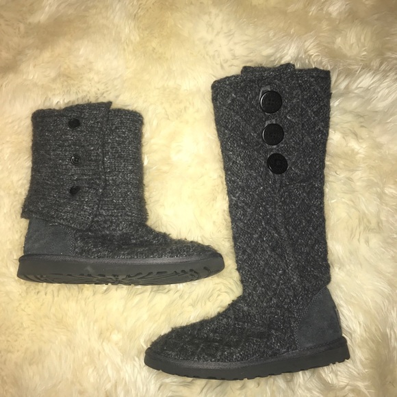 ugg lattice cardy knit boot